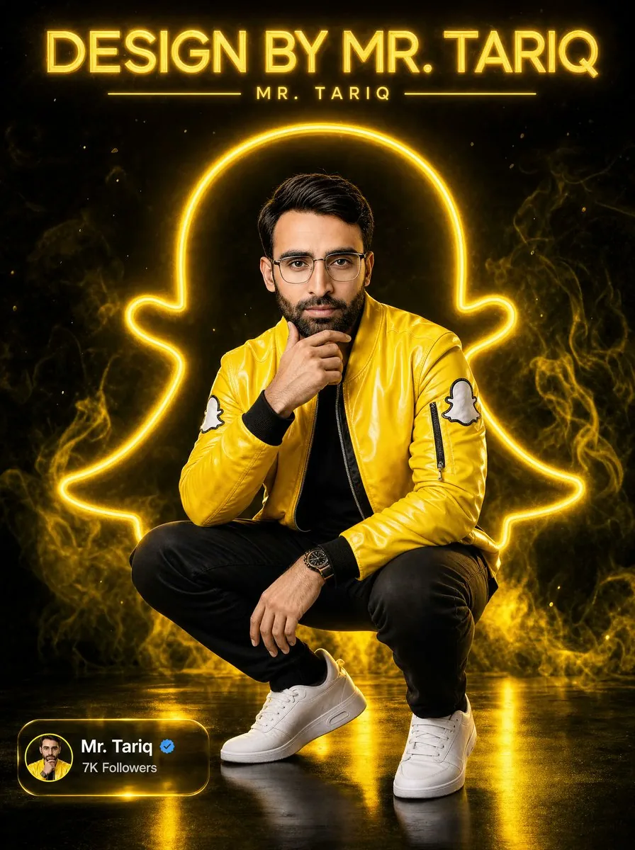 Neon Snapchat Portrait Poster reference