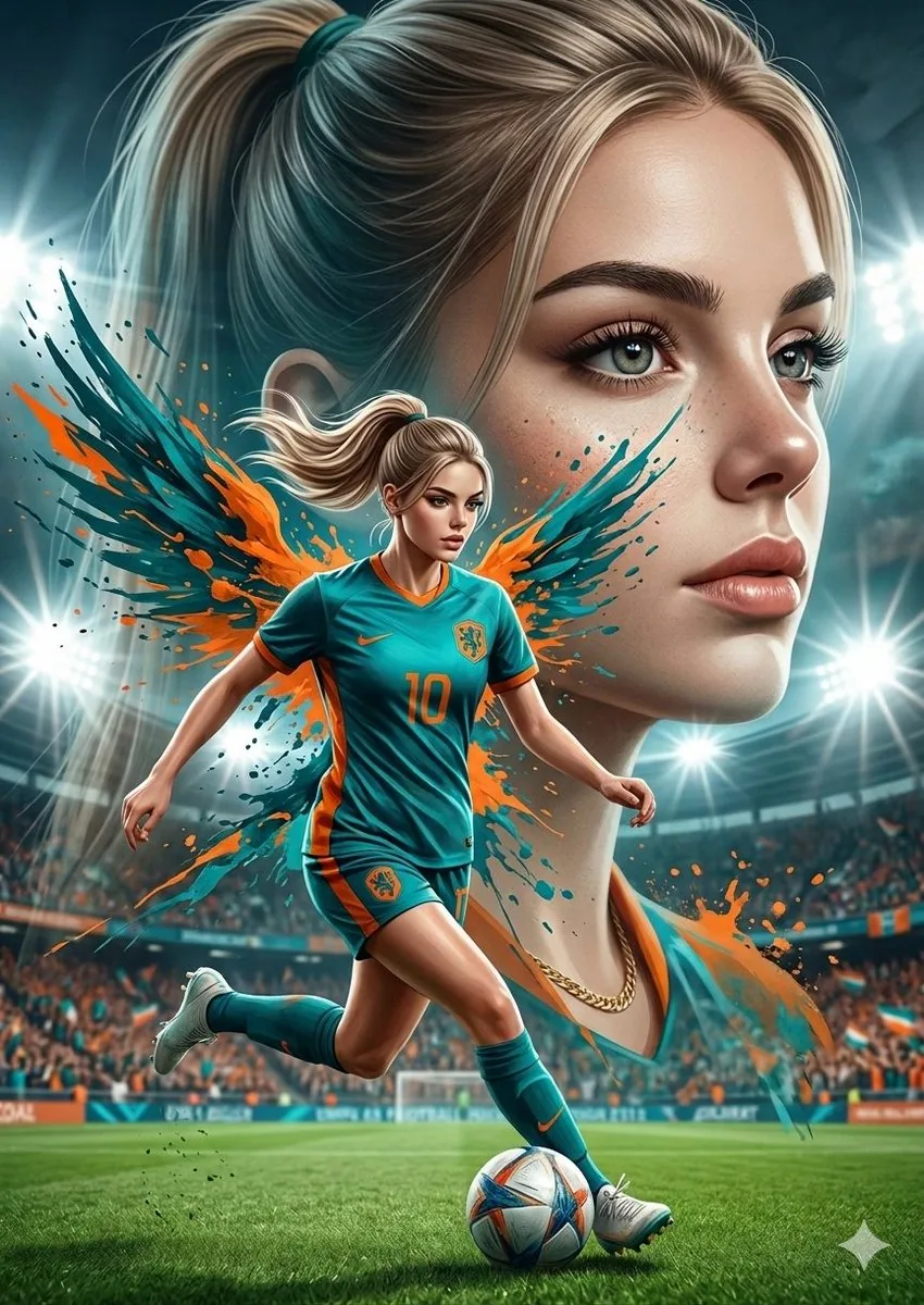 Double Exposure Football Poster reference