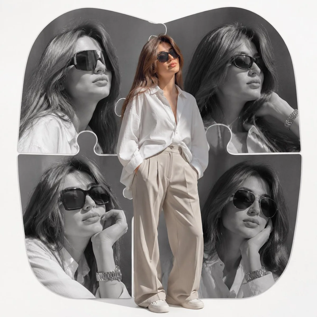High-End Fashion Editorial Collage reference