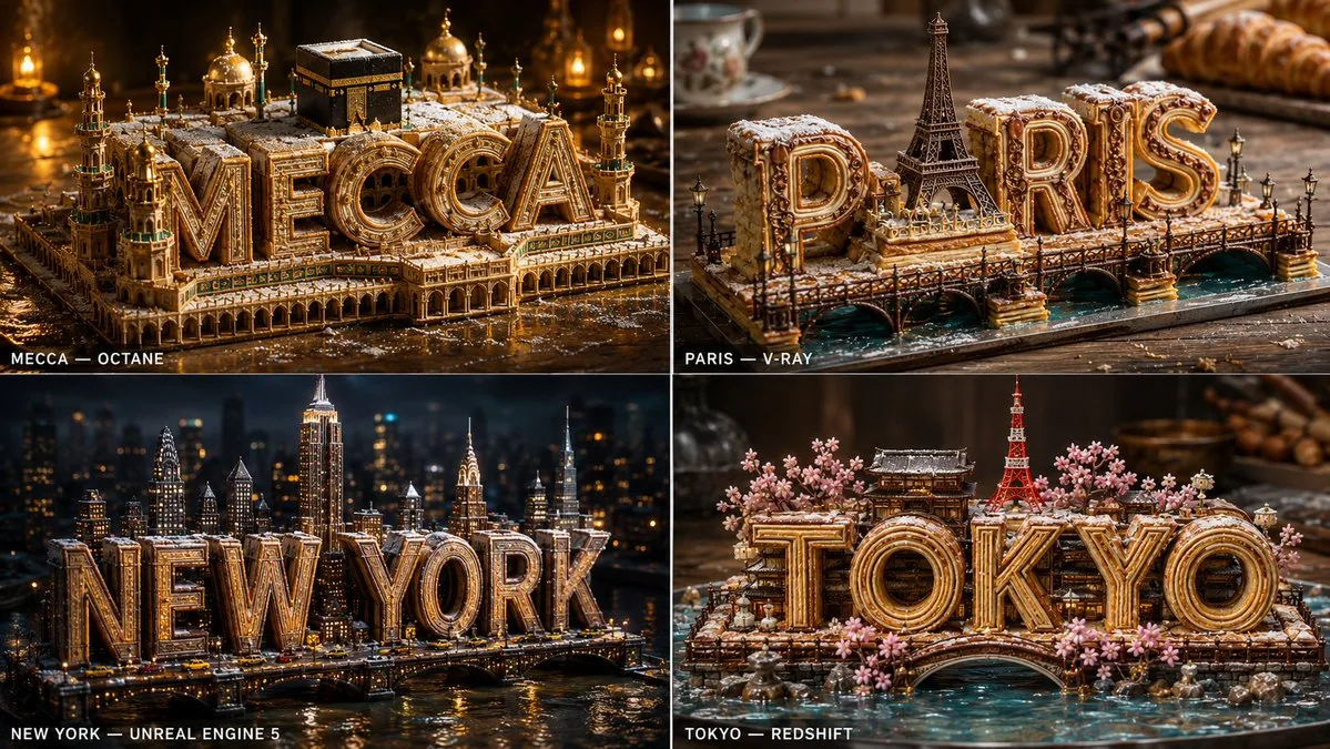 Pastry City Architectural Showpiece reference