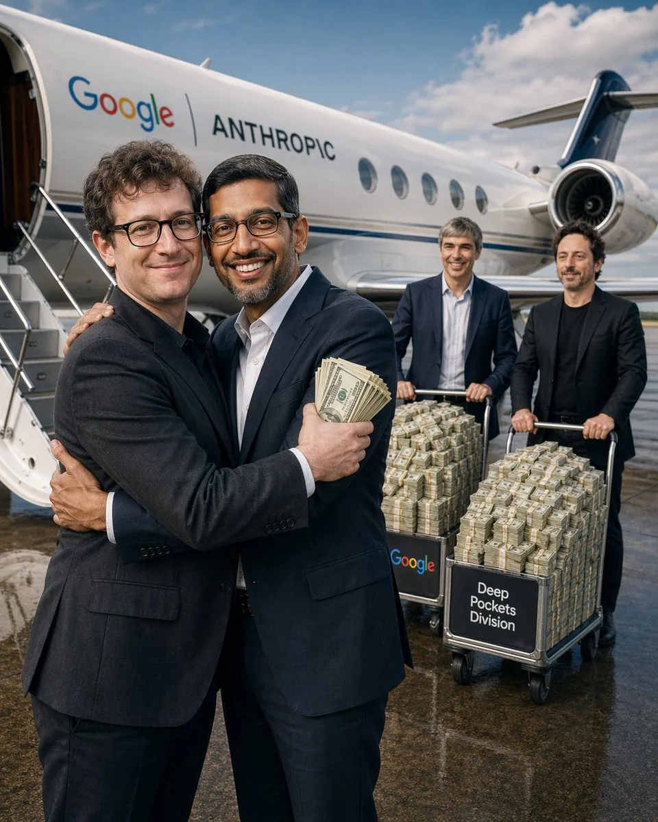 Corporate Cash Private Jet Satire reference