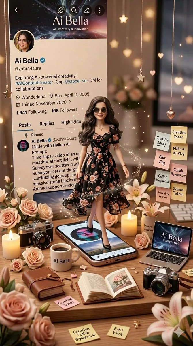3D Miniature Instagram Diorama reference