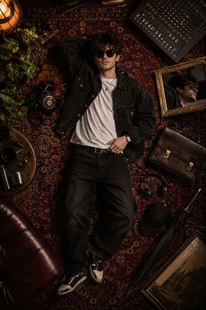 Luxury Fashion Editorial Flat Lay reference