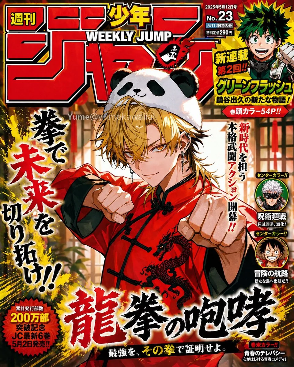 Shonen Manga Magazine Cover reference