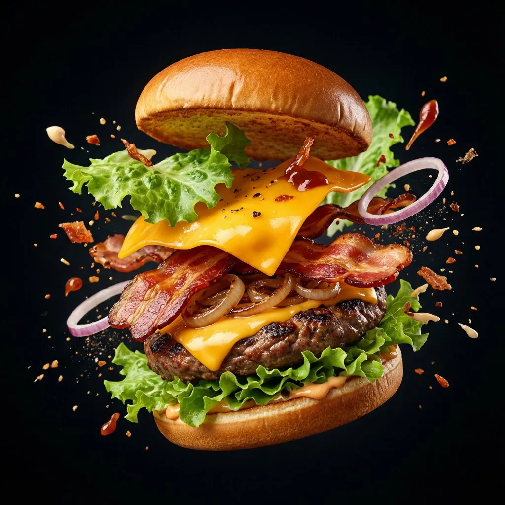 Explosion Food Poster for Marketing reference