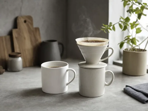 Minimal Pour-Over Coffee Scene reference