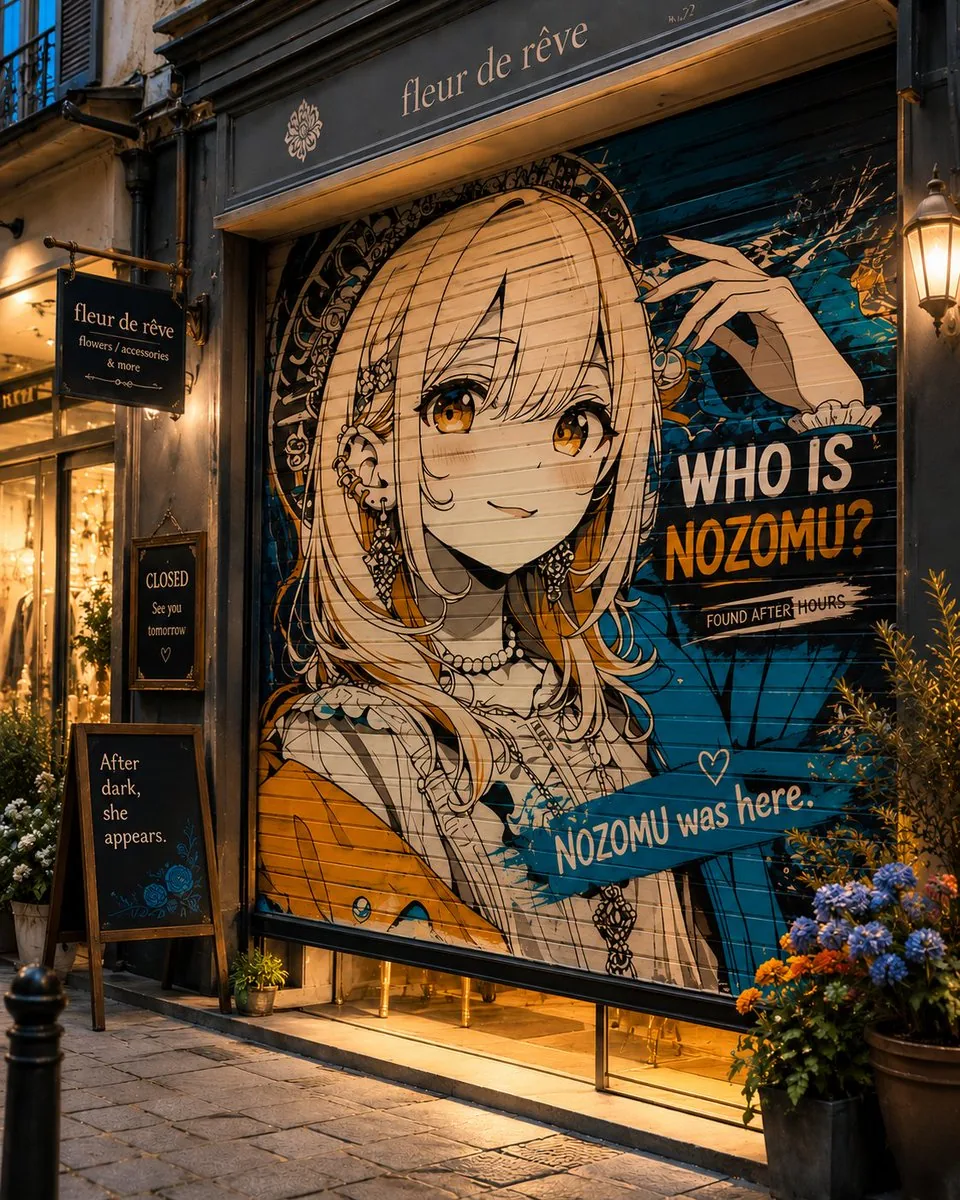 Closed Shop Shutter Mural Art reference