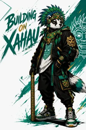 Aztec Streetwear Panda Poster