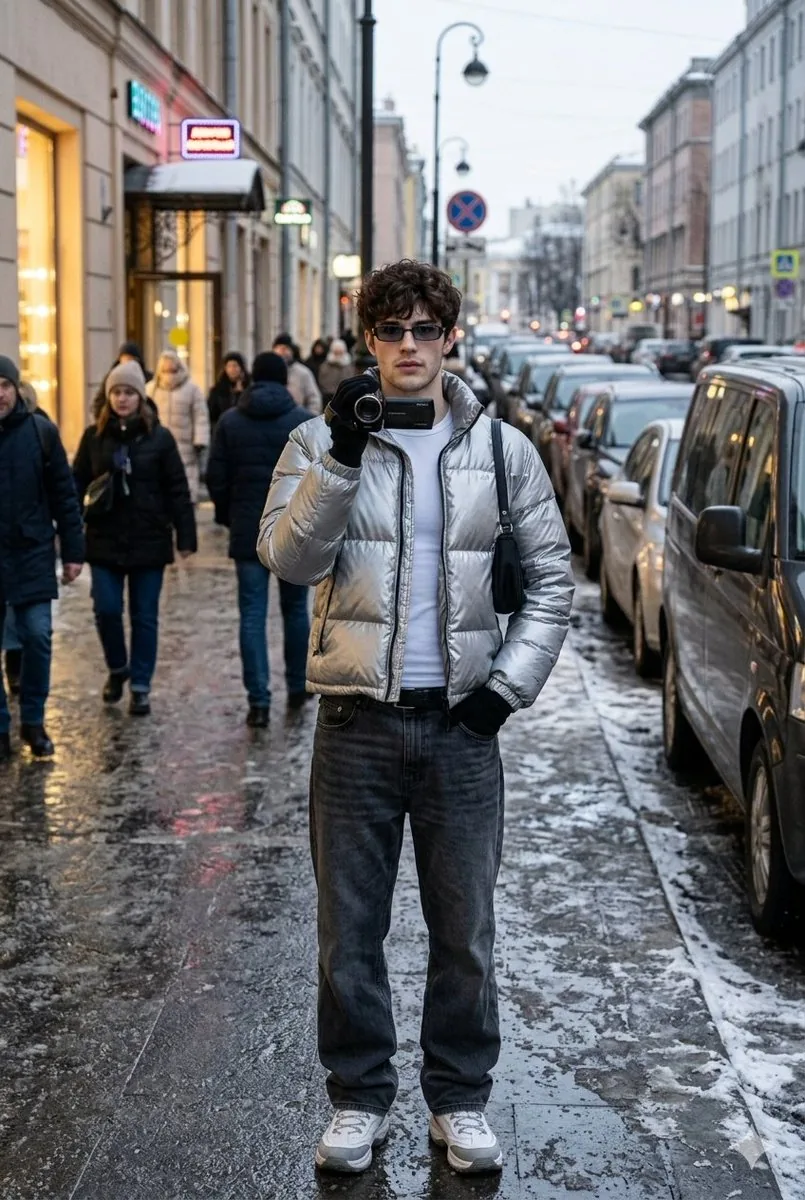 Ultra-Realistic Winter Street Photoshoot - Nano Banana Pro AI Prompt for Social Media Post reference