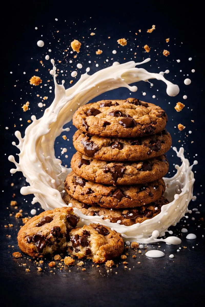 Ultra-Realistic Commercial Food Photography Prompt (Biscuits) reference