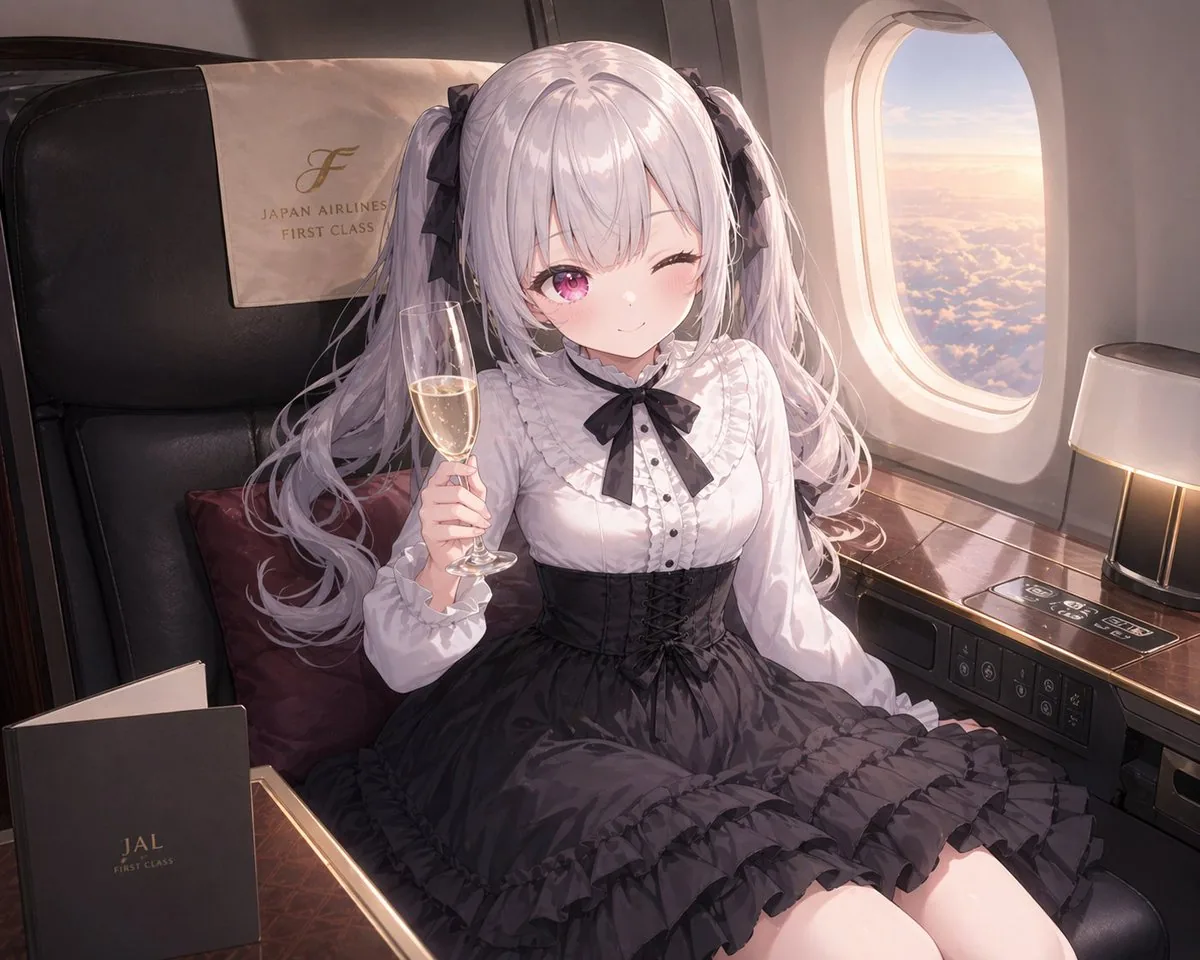 JAL First Class Cabin Interior reference