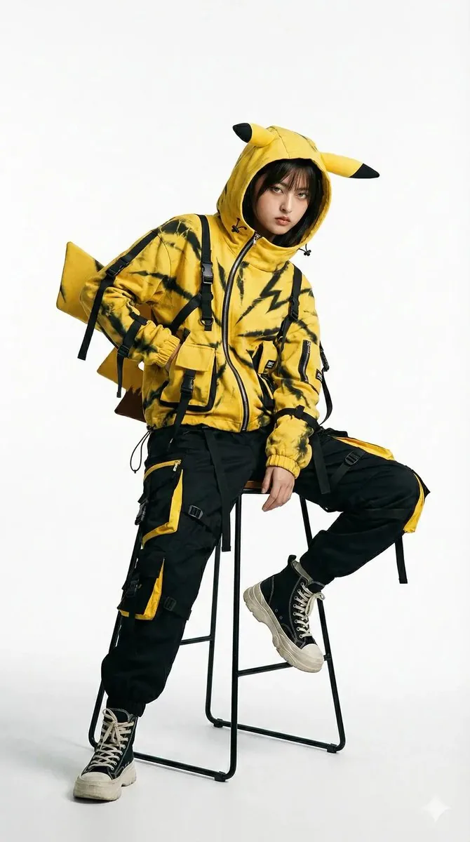 Editorial Fashion Photography with Structural Mimicry Prompt - Nano Banana Pro AI Prompt for Social Media Post reference