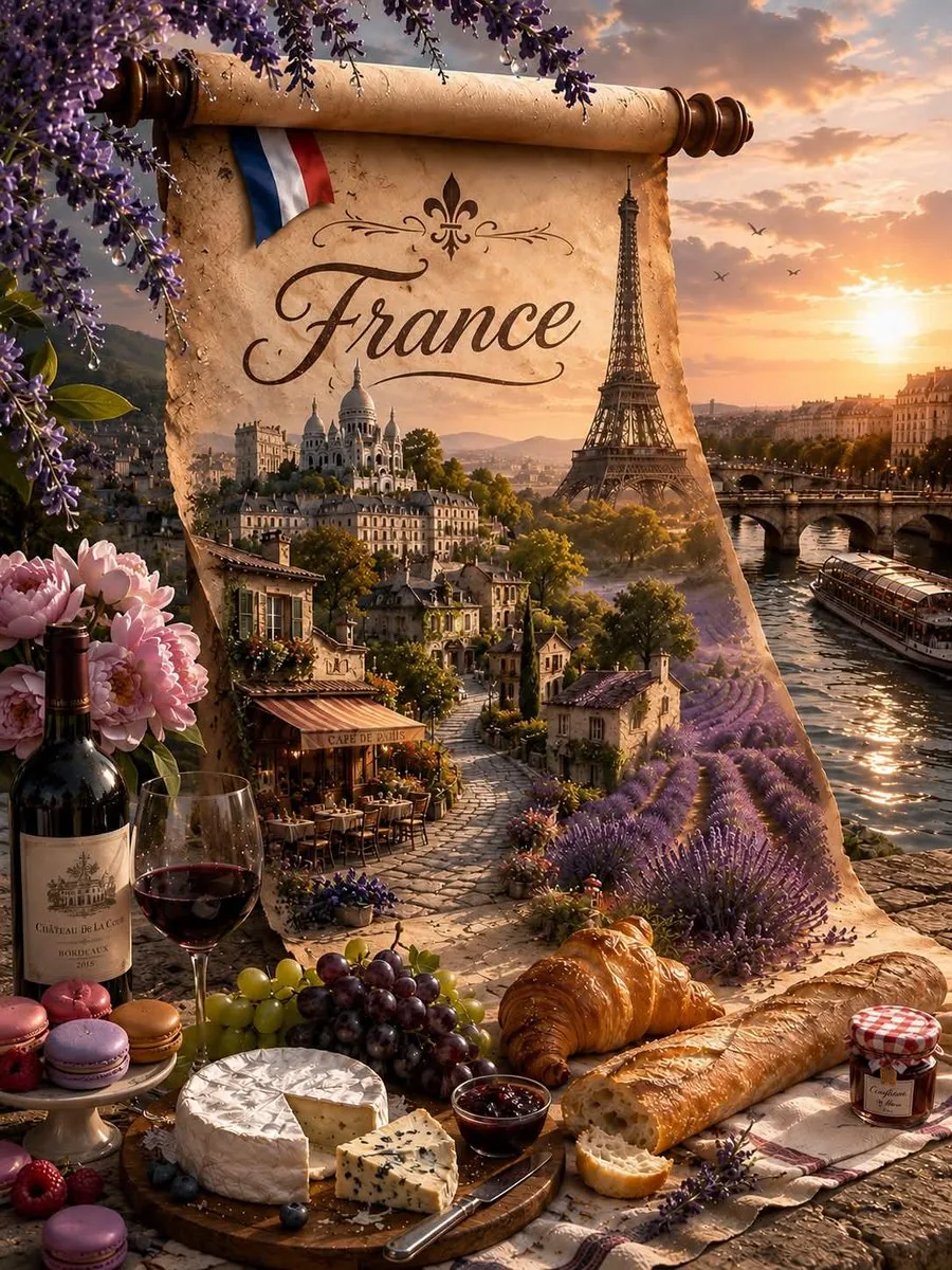 Fantasy Country Travel Poster reference