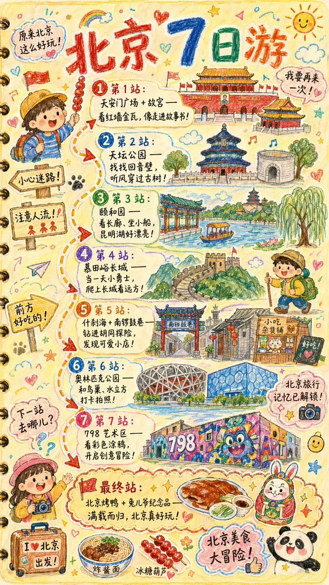 Hand-drawn Travel Journal Illustration reference