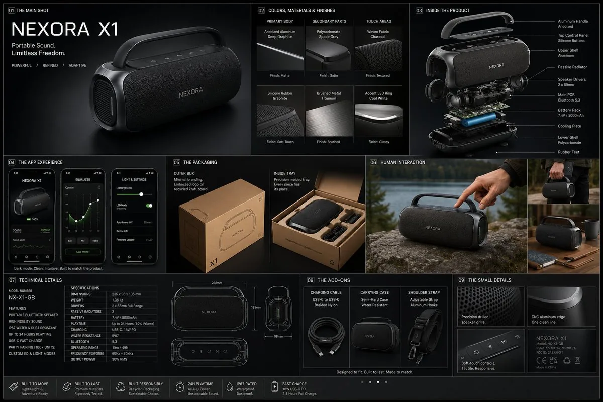 Professional Physical Product Design Board reference