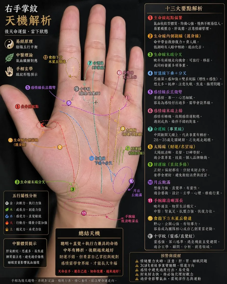 Palmistry Analysis Card Generator reference