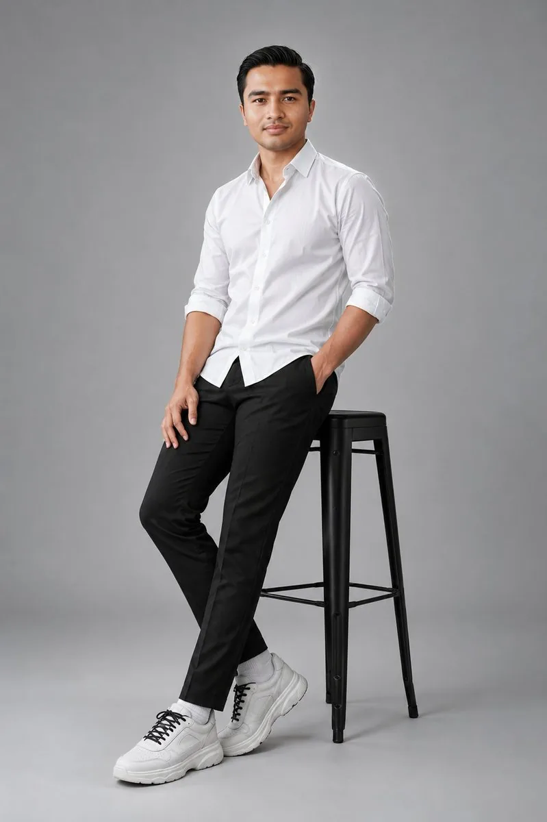 Clean Studio Fashion Portrait reference
