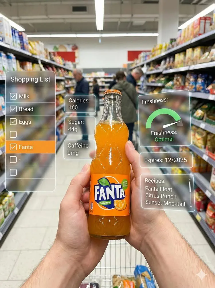 Mixed Reality Retail Experience Prompt - Nano Banana Pro AI Prompt for App / Web Design reference