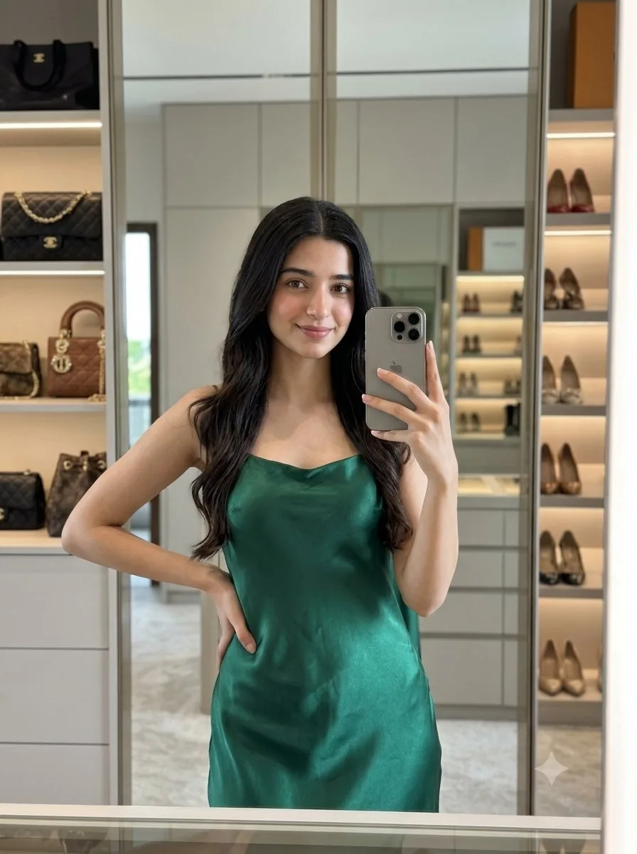 Luxury Mirror Selfie Portrait reference