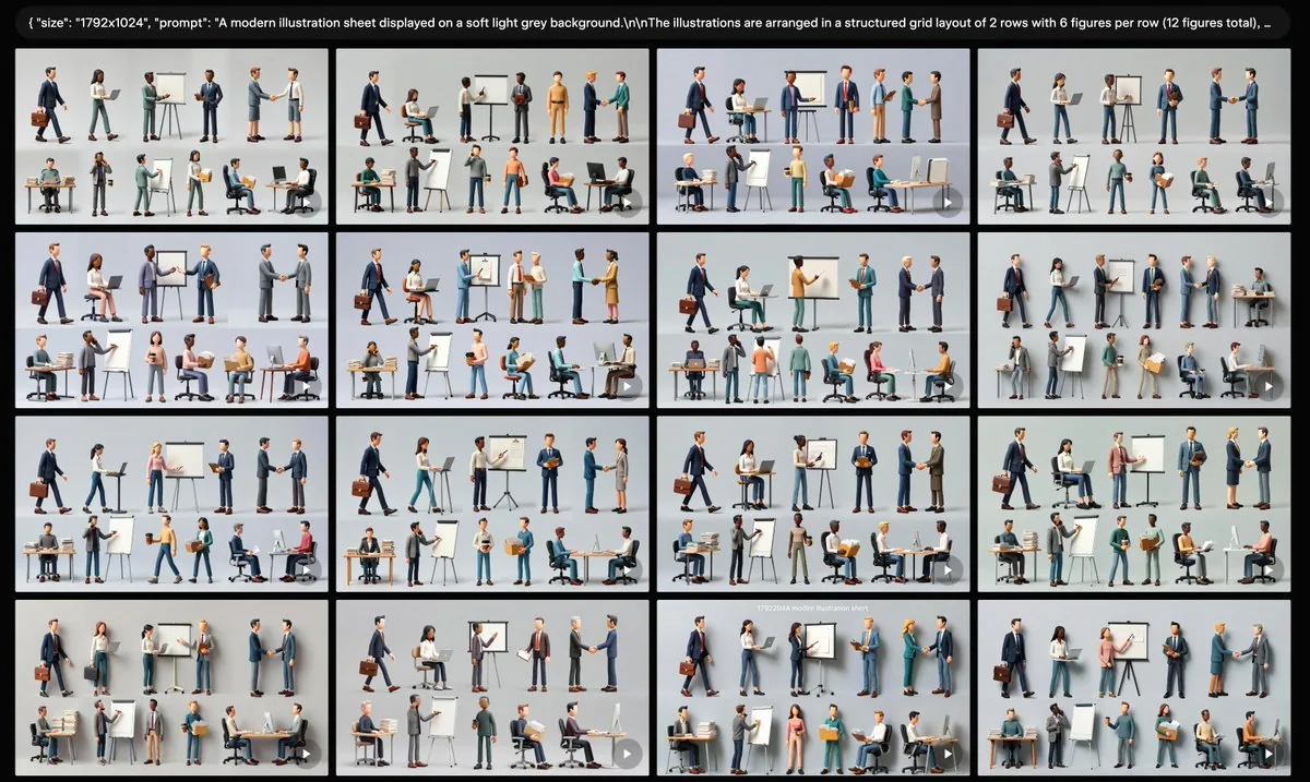 Business Character Sheet Gallery reference