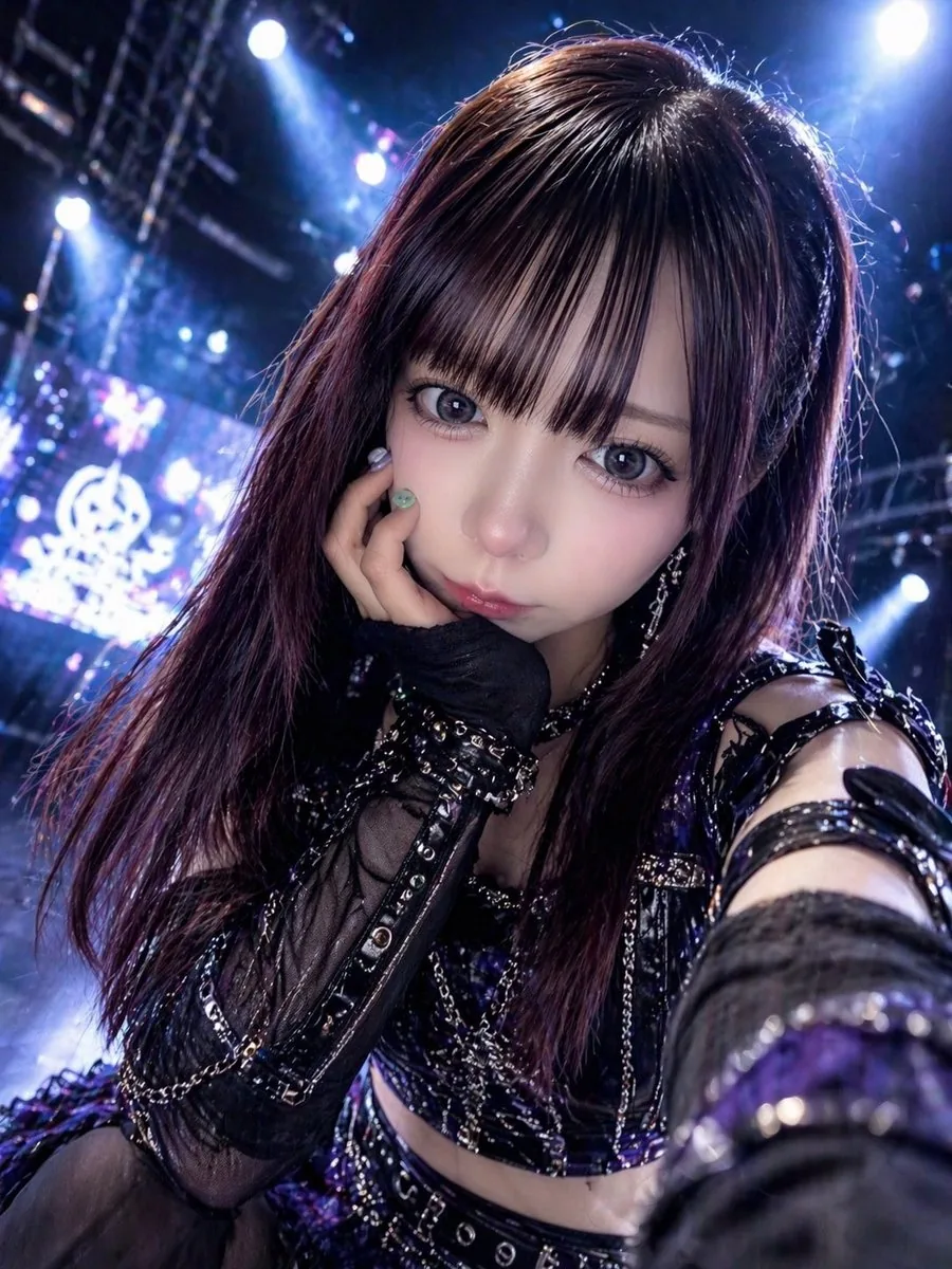 Gothic Idol Concert Selfie reference