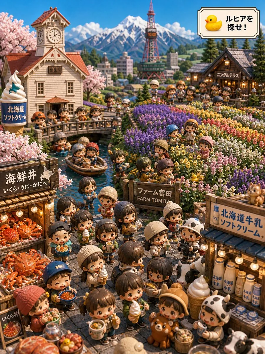 Hokkaido Hidden Duck Travel Puzzle reference