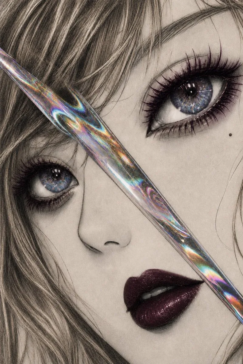 Iridescent Glass Gothic Beauty Portrait reference