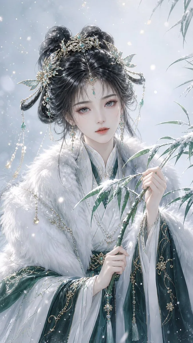 Elegant Oriental Fantasy Illustration reference