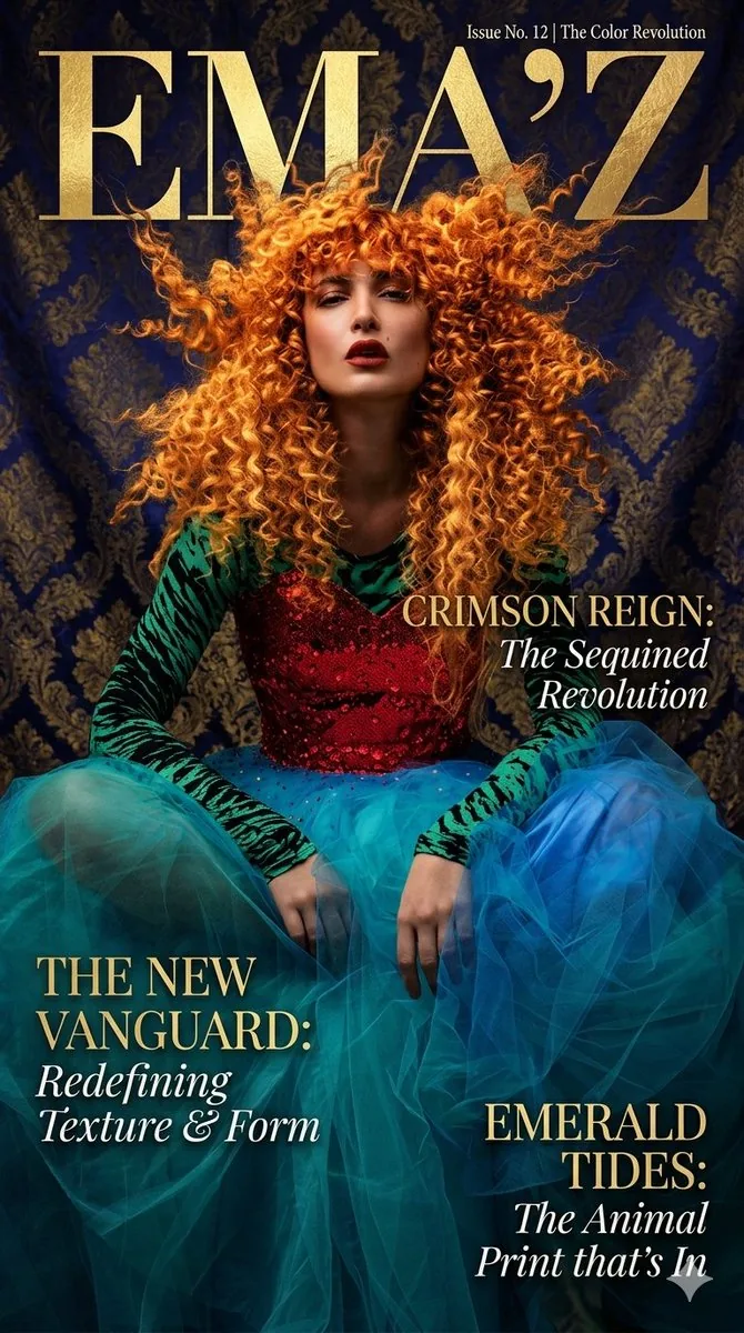 Maximalist Fashion Magazine Cover reference