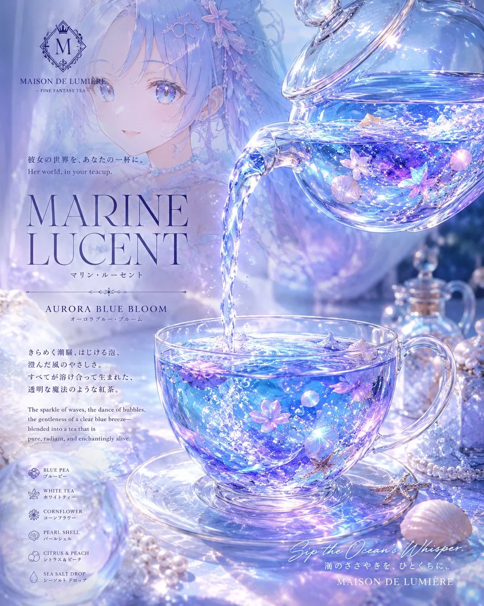 Marine Lucent Fantasy Tea Poster reference