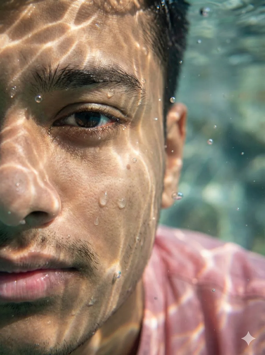 Surreal Underwater Macro Portrait reference