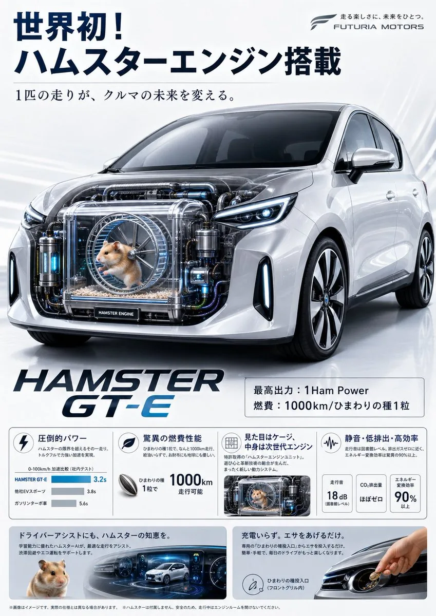 Fictional Hamster Engine Car Catalog reference