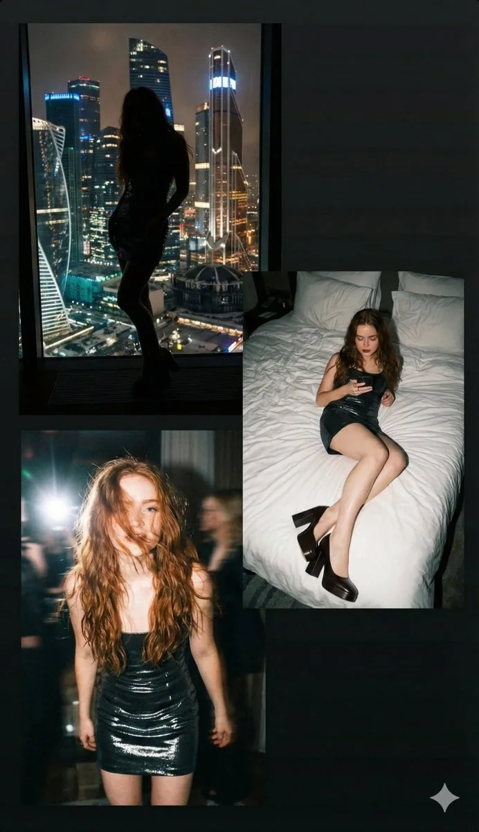 Nightlife Cinematic Collage with 2000s Vibe - Nano Banana Pro AI Prompt for Social Media Post reference