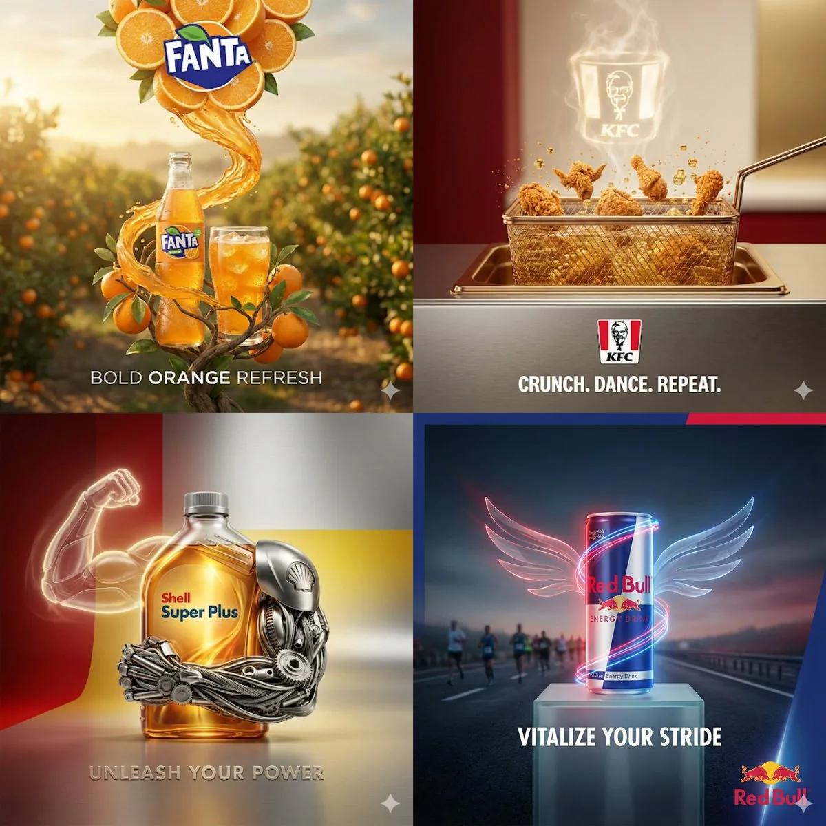Surreal Advertising Concept Grid reference