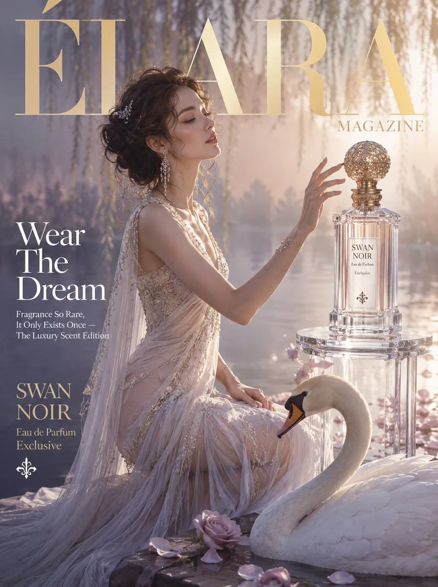 Élara Magazine Luxury Fragrance Cover reference