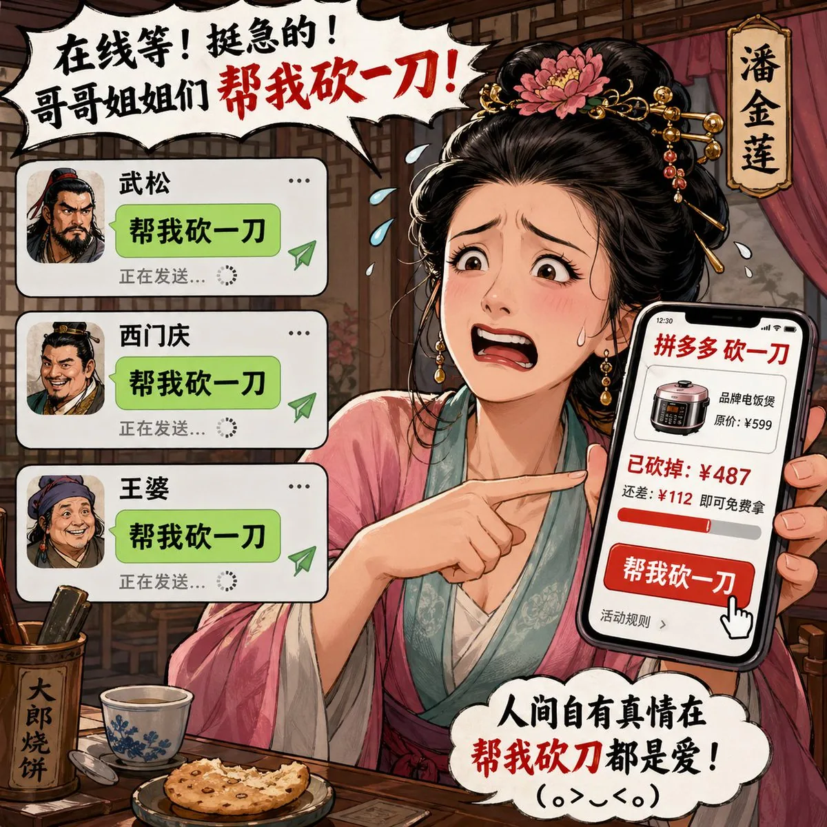 Pan Jinlian Social E-commerce Meme reference