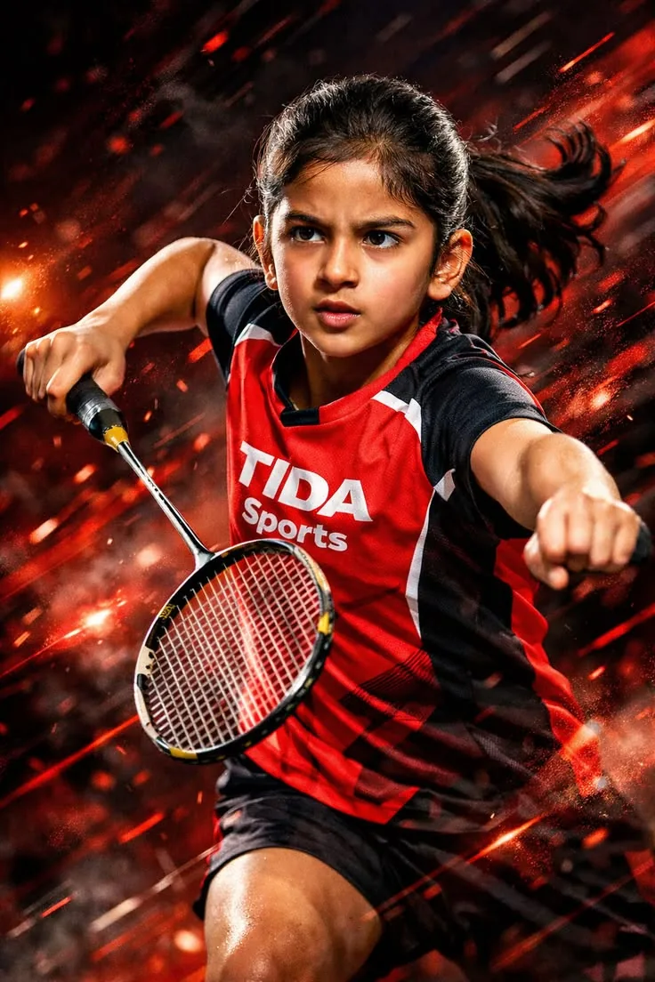 Dynamic Sports Action Portrait reference