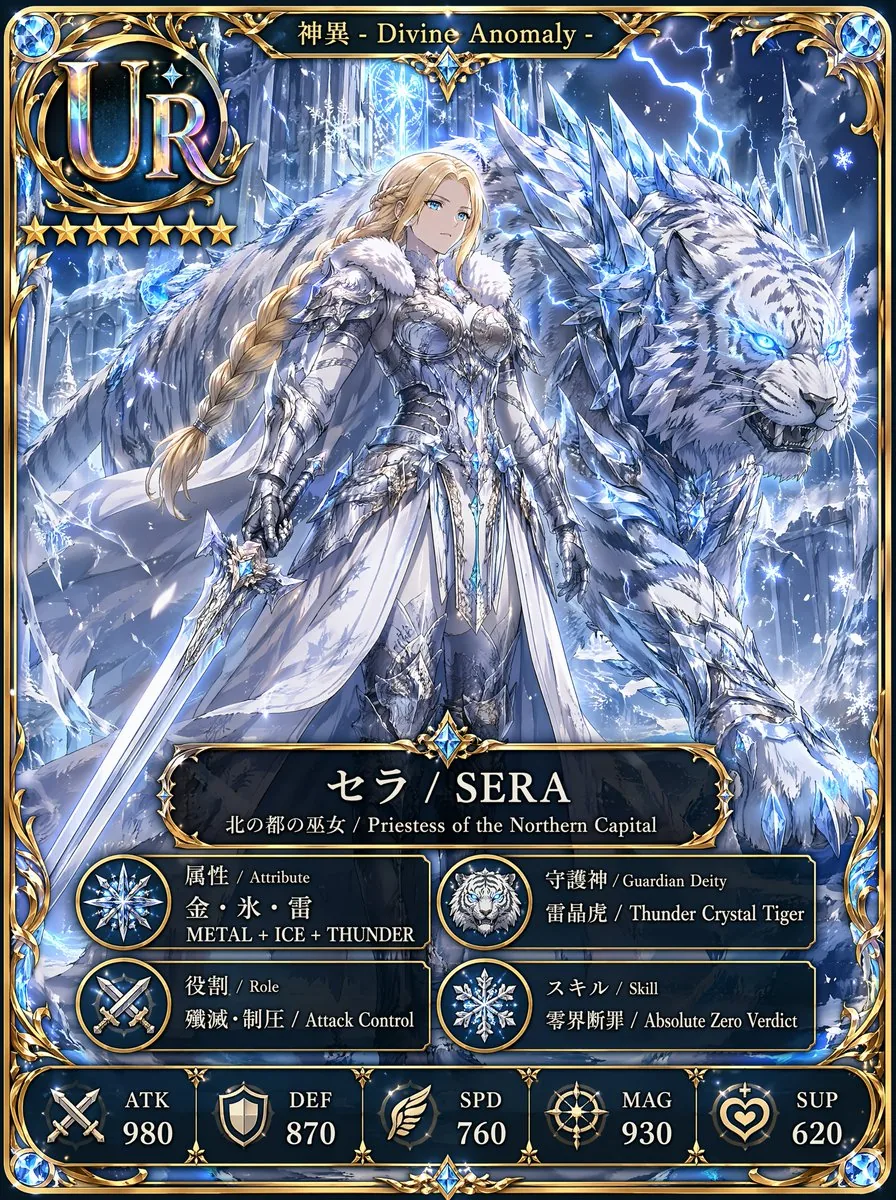 UR Ice Priestess Fantasy Card reference