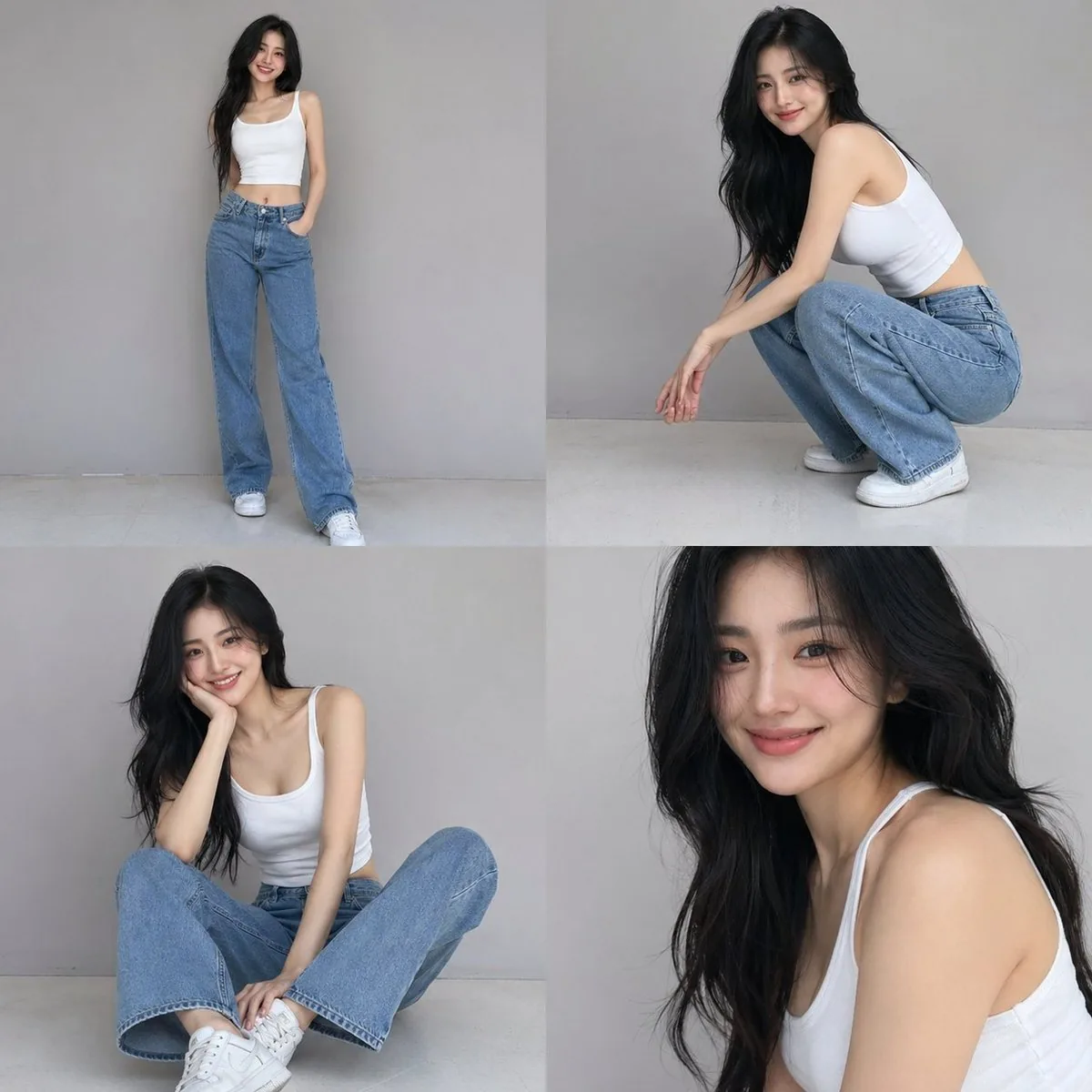 Casual Fashion Grid Photoshoot reference