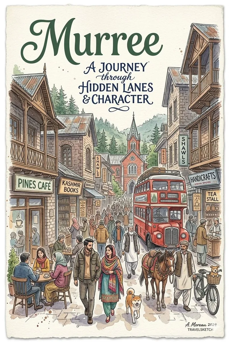 Watercolor Travel Poster Fusion reference