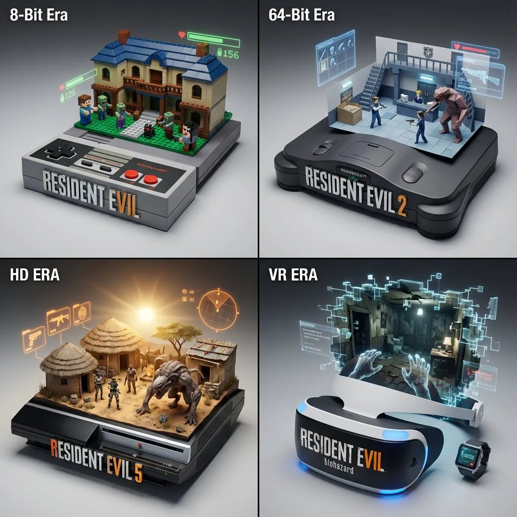 Gaming History Console Architecture Grid Template reference