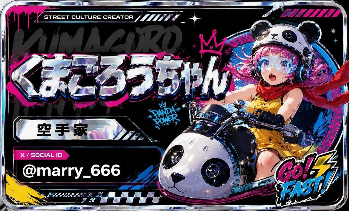 Cyberpunk Panda Creator Card reference