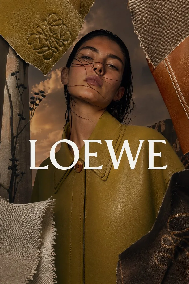 Luxury Leather Fashion Ad Poster reference