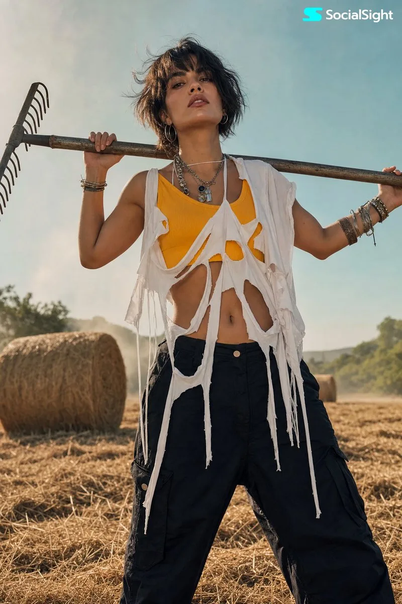 Rural Fashion Editorial Portrait reference