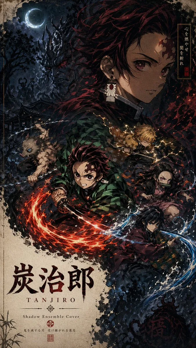 Shadow Ensemble Movie Poster Template reference