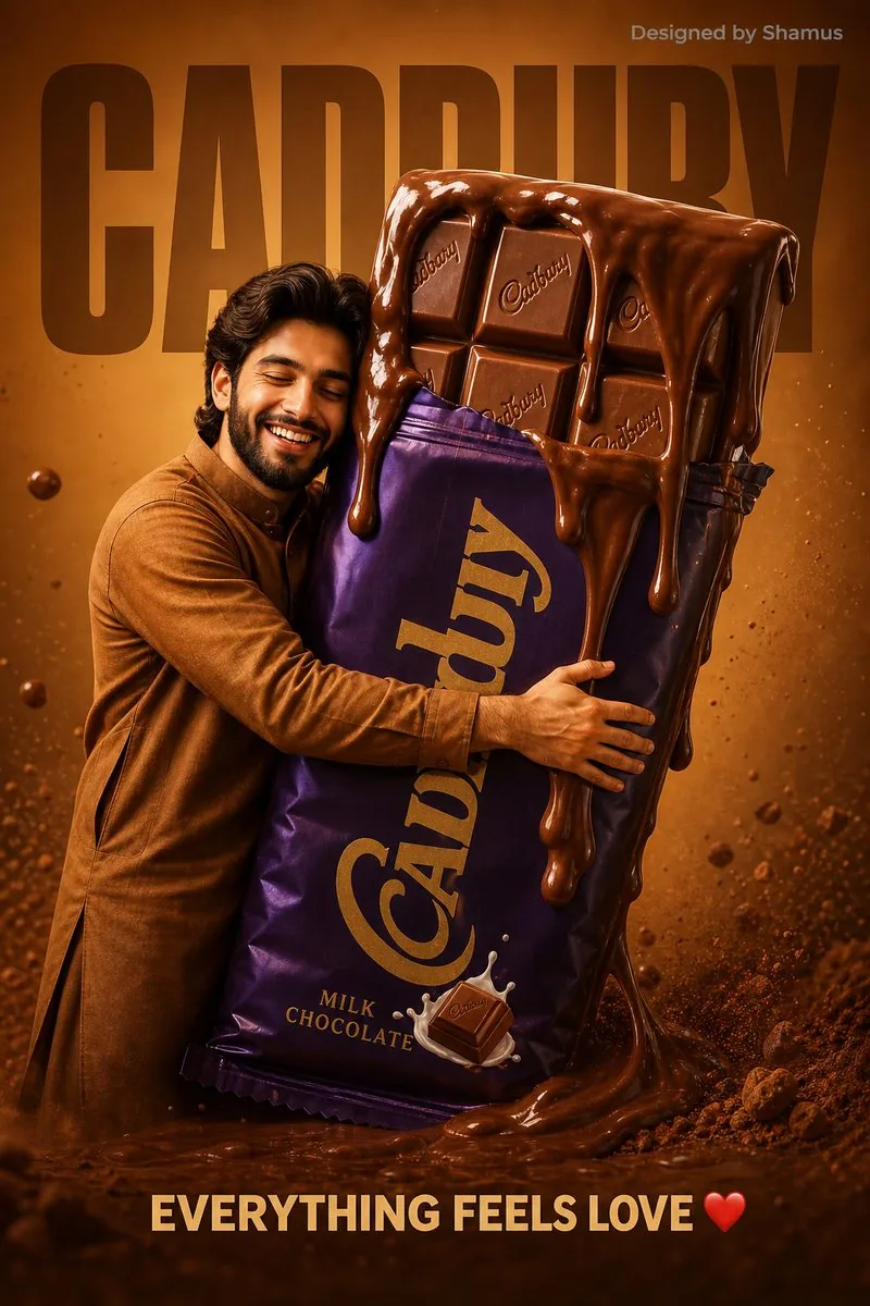 Chocolate Brand Advertisement Poster reference