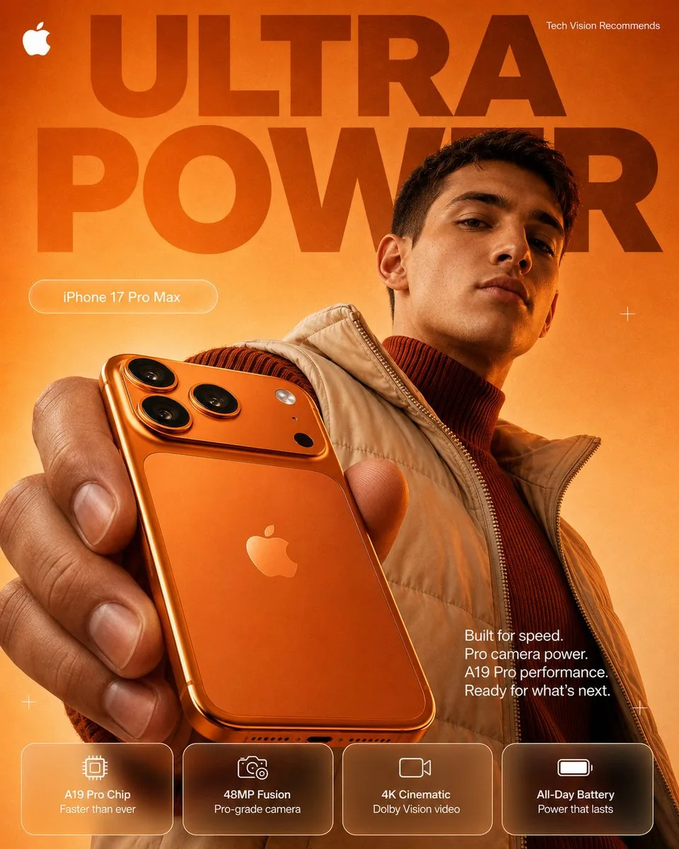 Orange Ultra Power iPhone Ad Poster reference
