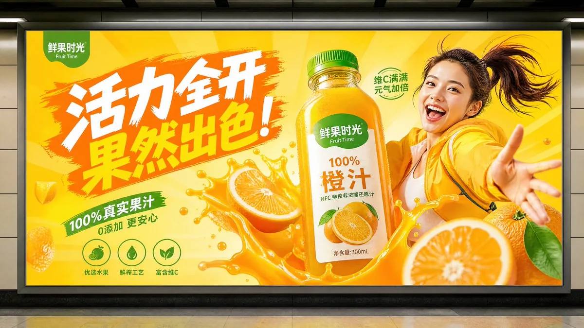 Subway Juice Drink Advertisement reference