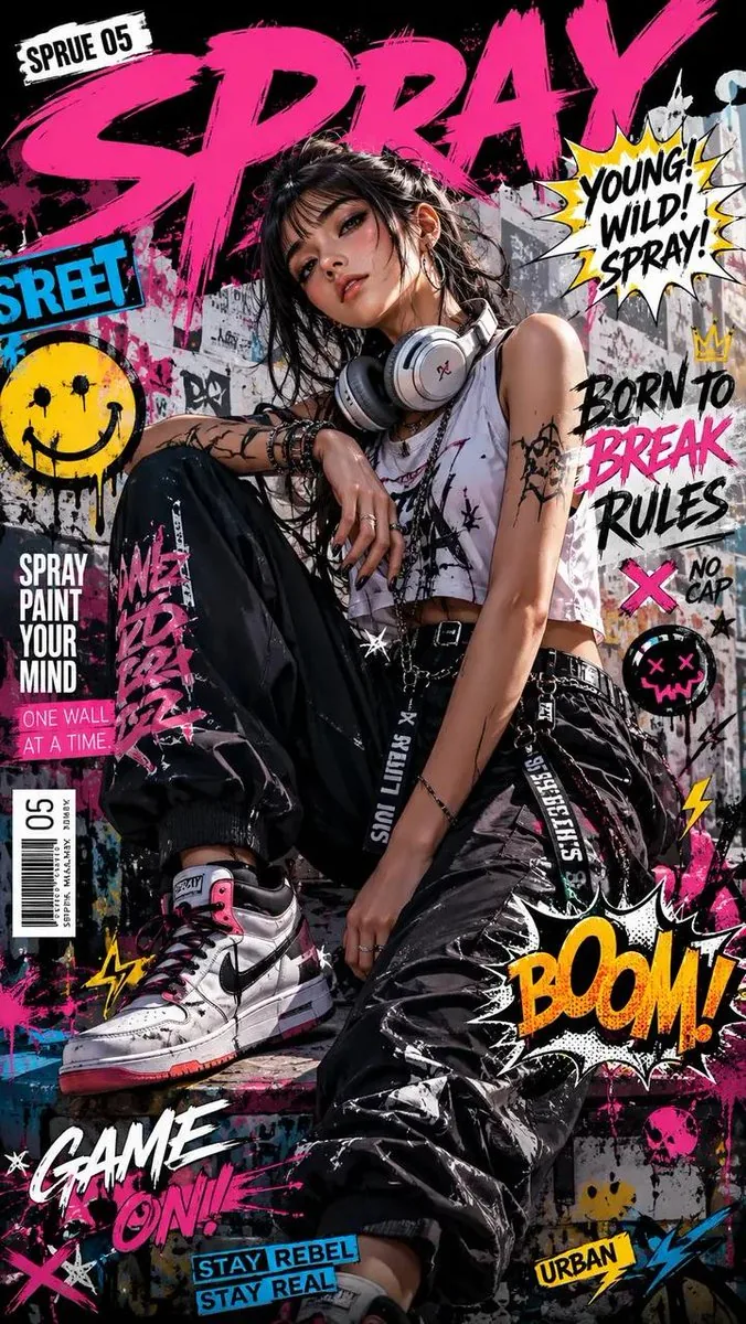 Street Art Rebel Magazine Cover reference