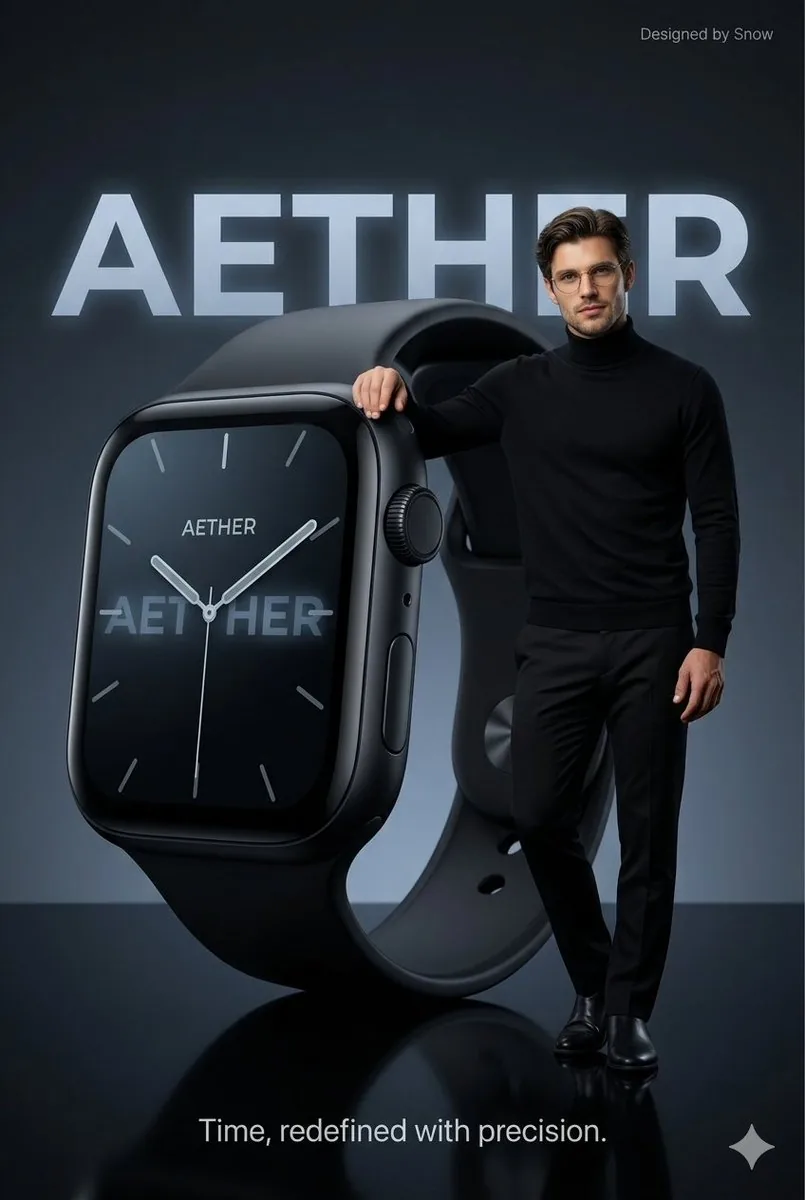 Minimalist Luxury Tech Advertisement reference